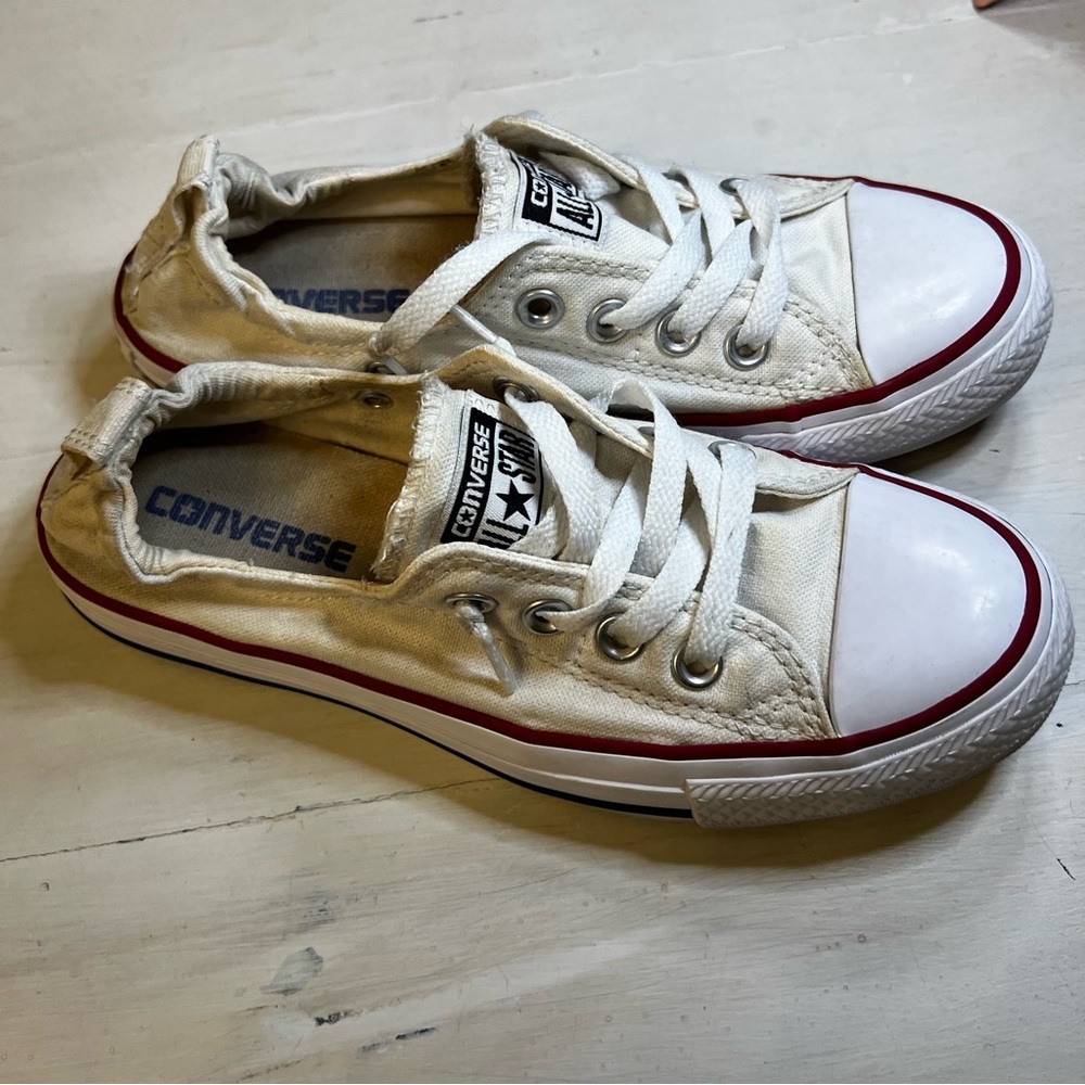 Converse White All Star Sneakers size 6